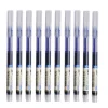 24 Pcs Straight Liquid Ball Pen Quick Drying Test Signature Gel Pen 0.5mm Black Blue Ink School Office Ball Pen
