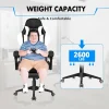 28"" Office Chair Base Replacement With Wheels, Set Of 5, 2500Lbs Heavy Duty Desk Chair Base, Quiet Casters, Black