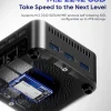 AOOSTAR N1 PRO Mini PC Intel N150 12GB RAM 256/512GB M.2 2242 SSD, Dual 2.5G LAN/WiFi5/BT4.2 for Desktop Office/Business