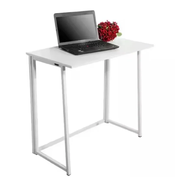 Small Desk for Small Spaces, Easy Assemble Foldable Computer Desk for Laptop,Writing Workstation for Home Office