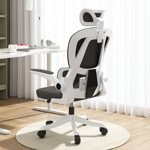 Home Office Chair Work Swivel Chairs with Wheels, Breathable Mesh Back Gaming Chair Adjustable Headrest