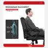 Home Office Chair Ergonomic Desk Chair PU Leather Task Chair Executive Rolling Swivel Mid Back
