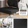 Home Office Chair Work Swivel Chairs with Wheels, Breathable Mesh Back Gaming Chair Adjustable Headrest