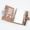 Moterm Full Grain Veg Tan Leather Personal Size Luxe 2.0 Rings Planner Notebook with 30MM Rings Agenda Organizer Diary Journal