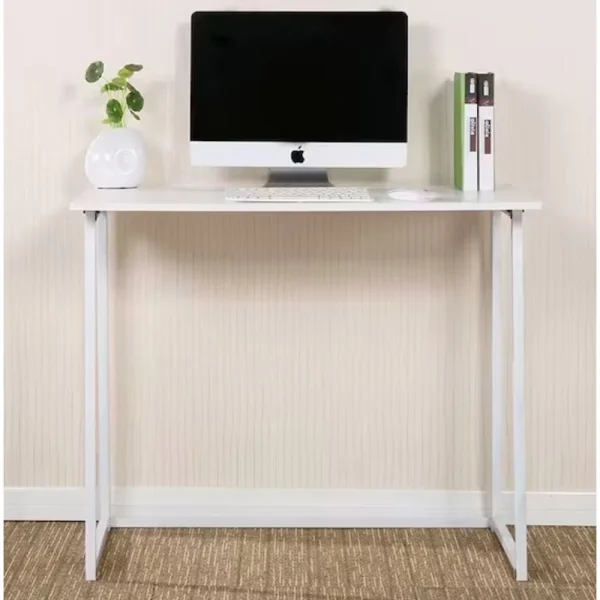 Small Desk for Small Spaces, Easy Assemble Foldable Computer Desk for Laptop,Writing Workstation for Home Office