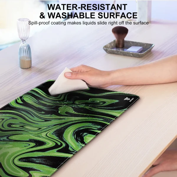 NPET N110 Extended Big Mouse Pad Large, With 3mm Non-Slip Base And Stitched Edge, 35x17 Inch For Home Office