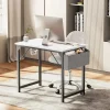 Computer Office Desk 32Inch Kids Student Study Writing Work with Storage Bag & Headphone Hooks Modern Simple Home Bedroom