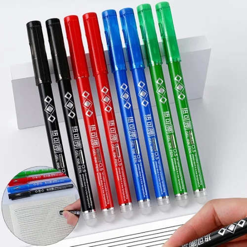 1Pc Magic Erasable Pen Set Colorful 0.5mm Erasable Gel Pens Washable Handle For School Office Writing Supplies Stationery