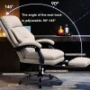 High Back Office Chair Executive Desk Chair with Foot Rest Comfortable Computer Gaming Chairs Swivel Work Chair