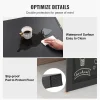 Space Saving Computer Desk with Storage Area Multi-Function Folding Wall Table Wall Mounted Desk with Chalkboard for Home Office