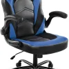 Dumos Ergonomic Computer Gaming Chair - Home Office Desk With Pu Leather Lumbar Support, Height Adjustable Big And Tall Video